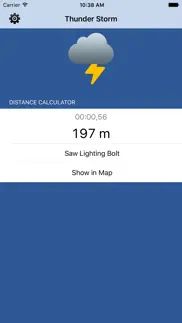 thunder storm lite - distance from lightning iphone screenshot 1