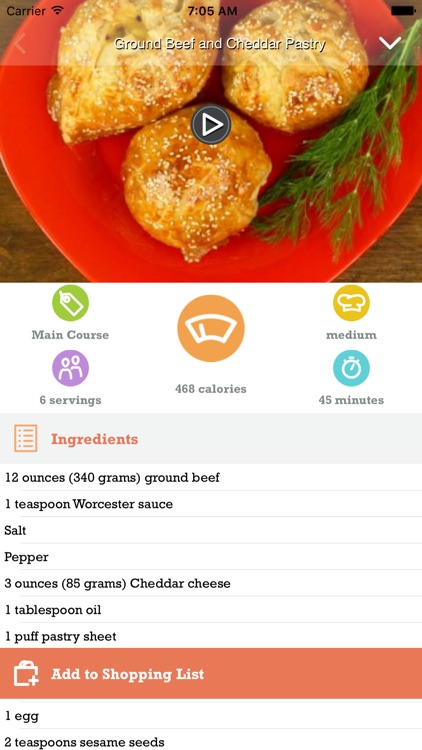 SoDelicious - Quick Delicious Cooking Recipes for Food & Drinks with Video, Shopping List & Music Player