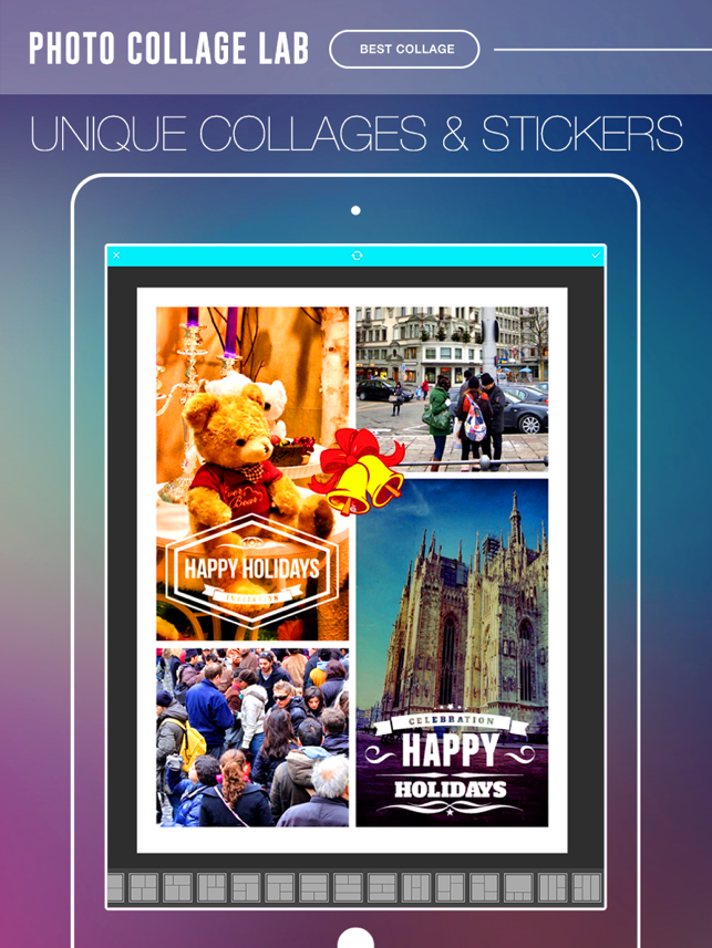 ‎Photo Collage Lab - photo collage maker, selfie editor & camera blender Screenshot