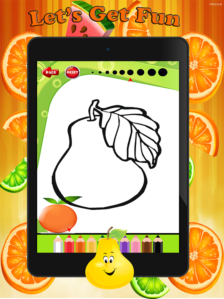 Fruit Vegetable Paint and Coloring Book: Learning Skill The Best of Fun Games Free For Kids screenshot 8