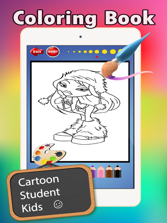 My Little Girl Coloring Book: fun with these coloring pages games free for kids iPad screenshot