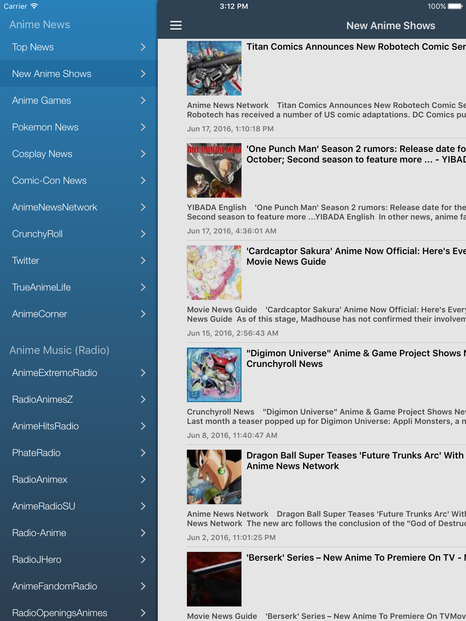 Anime News & Music, Videos & Shows Free Edition screenshot 6