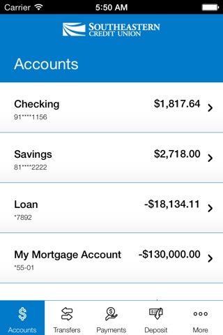 Southeastern Credit Union Mobile screenshot 3