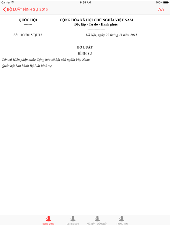 Screenshot #5 pour Bộ Luật Hình Sự Việt Nam