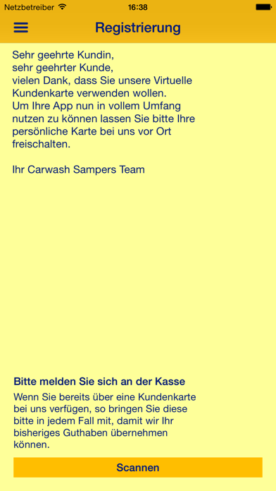 Screenshot #2 pour Sampers Carwash Kundenkarte