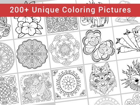 Screenshot #5 pour Colorapy: Private Coloring Book for Adults and Kids - Free