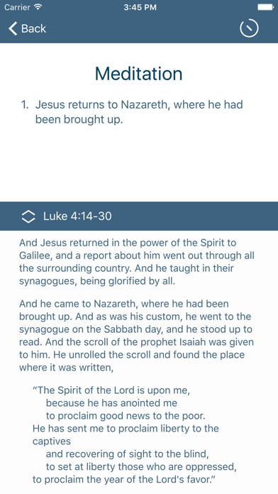 Emmaus: Meditations on the Life of Jesus iPhone screenshot 3 - Lifestyle app