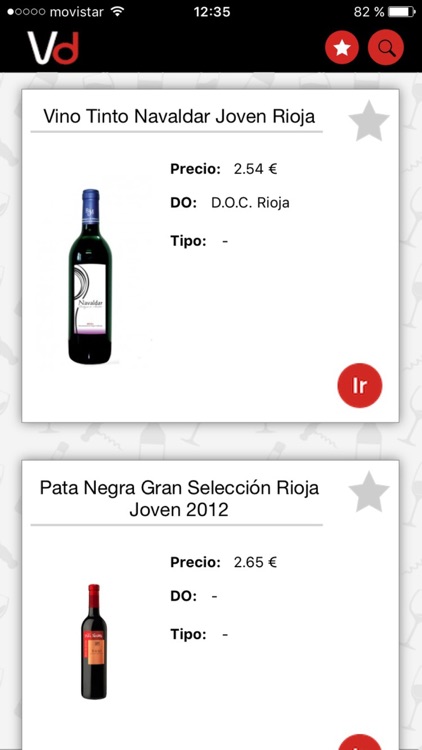 Vinos Diferentes - Comparador de vinos