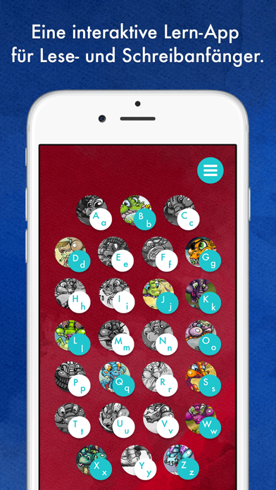 Screenshot #1 pour Drachen-Abc – 26 kleine Drachen helfen dir, ein echter Abc-Profi zu werden!