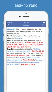 latin dictionary - lewis and short iphone screenshot 2