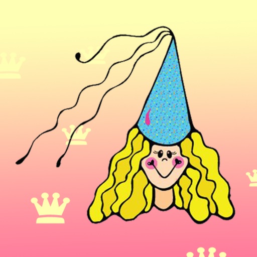 Kids Coloring Princess Icon