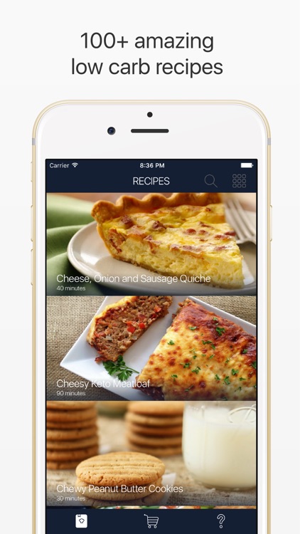 Keto diet recipes: low carb weight loss recipe book for Ketogenic diet screenshot-0