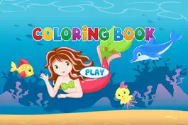 Game screenshot Mermaid Coloring Book - Painting Game for Kids mod apk