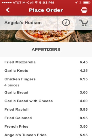 Angela's Pizza & Pasta Hudson screenshot 2