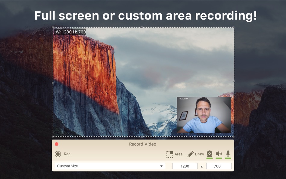 #2. Icecream Screen Recorder PRO (macOS) Podle: Icecream Apps Ltd