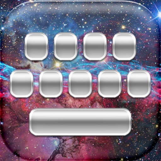 Космическая клавиатура бесплатно - Обычай галактики и звезды темы с красивы шрифты для iPhone