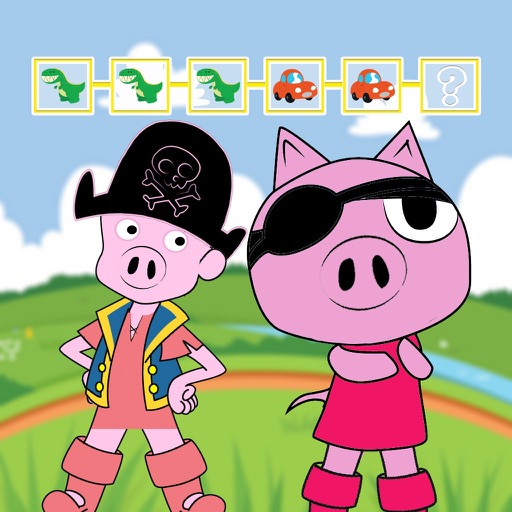 Pattern Puzzle Game For Pig and Toy Friend Free Icon