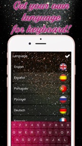 Glitter Keyboard Themes – Shiny Custom Keyboard Design with Glowing Backgrounds and new Emoji.s screenshot