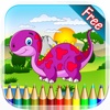 Dinosaur Coloring Book 4 - Drawing and Painting Colorful for kids games free