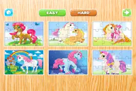 Game screenshot Horse Puzzle Games Free - Pony Jigsaw Puzzles for Kids and Toddler - Preschool Learning Games apk