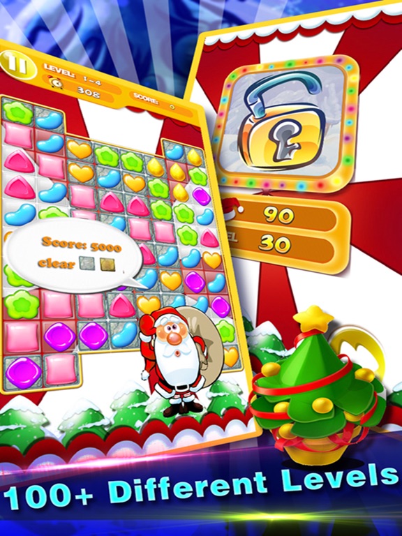 キャンディクリスマス：無料お楽しみマッチ3パズルゲームのおすすめ画像4