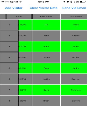 Screenshot #6 pour Open House Sign In Sheet