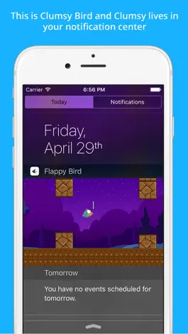 Game screenshot Clumsy Bird - The Trump Jumping And Switch Color Notification Widget Game mod apk