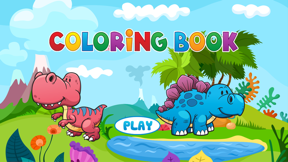 Dinosaurs Coloring Book - Painting Game for Kids screenshot