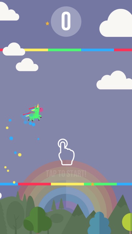 Happy Unicorn rainbow dash - endless splashy color jumper