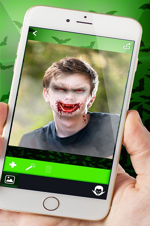 Vampire Photo Editor – Vampirize Yourself with Scary Face Changer Montage Maker & Horror Stickers screenshot 2