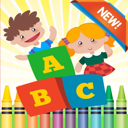ABC Coloring Book: learn spanish coloring pages preschool games free for kids and toddler any age Icon