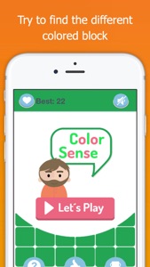 Color Sense - Eye Test, Check Your Vision, Kuku Kube Color Tiles screenshot #1 for iPhone