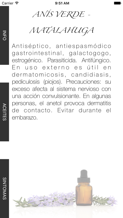 Screenshot #1 pour Aceites Esenciales - Aromaterapia