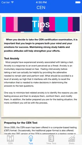 Game screenshot CEN Tests hack