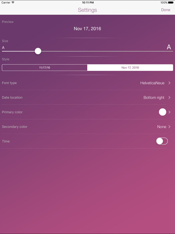 Video Dater Free(Time Stamp Video) iPad screenshot 4 - Photo & Video app