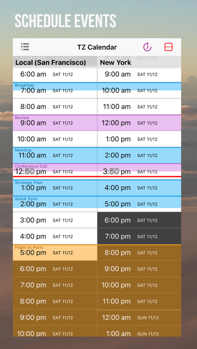 Timezone Calendar screenshot 2