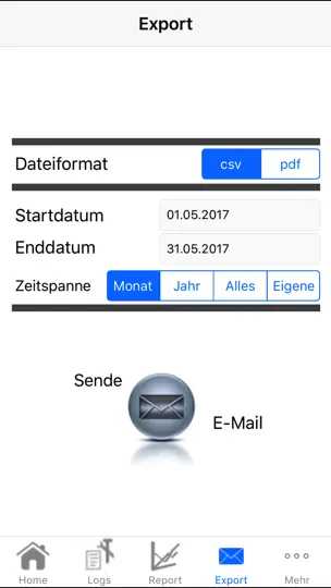 Screenshot von Blutdruck+Puls Grapher Lite auf dem iPhone 4