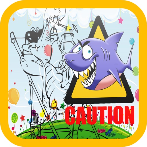 comical animal - animals in Coloring Book free game for kids icon