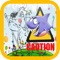 comical animal game Coloring Book for free game for kids