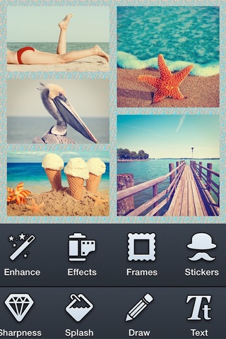 Retro Collage Frame Editor - náhled