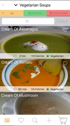 Veg Soup Recipes - Tomato, Potato, Minestrone iPhone image 1