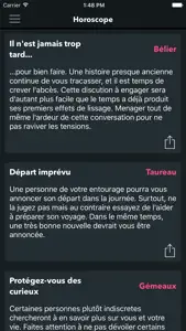 Le Vrai Horoscope screenshot #1 for iPhone