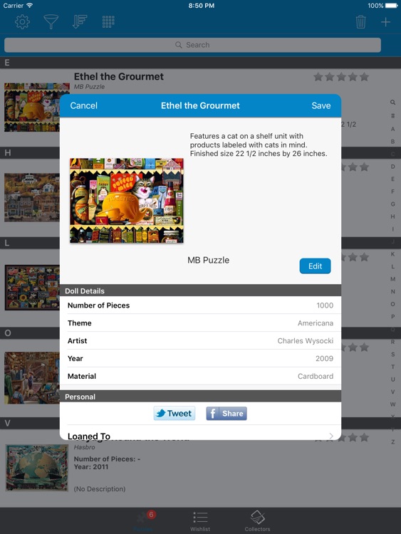 Puzzle Collector for iPad