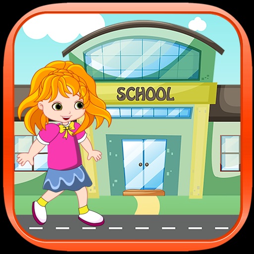 School Girl Adventure Icon