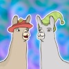 Llamas with Hats Stickers icon