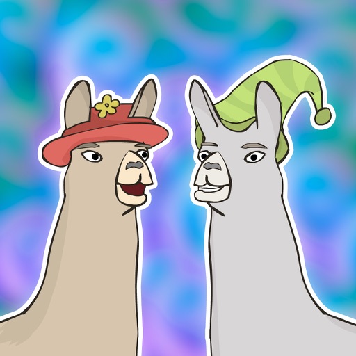 Llamas with Hats Stickers