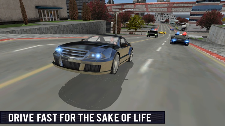 Police Car Gangster Escape Sim