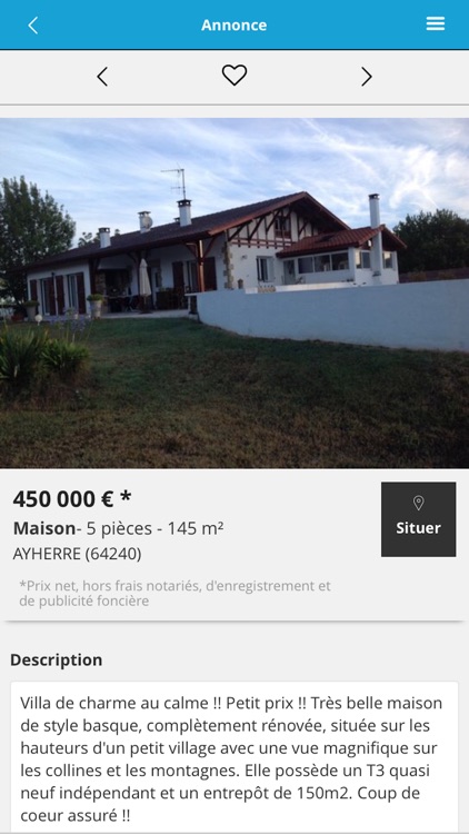 IMMOBILIER COTE BASQUE screenshot-4