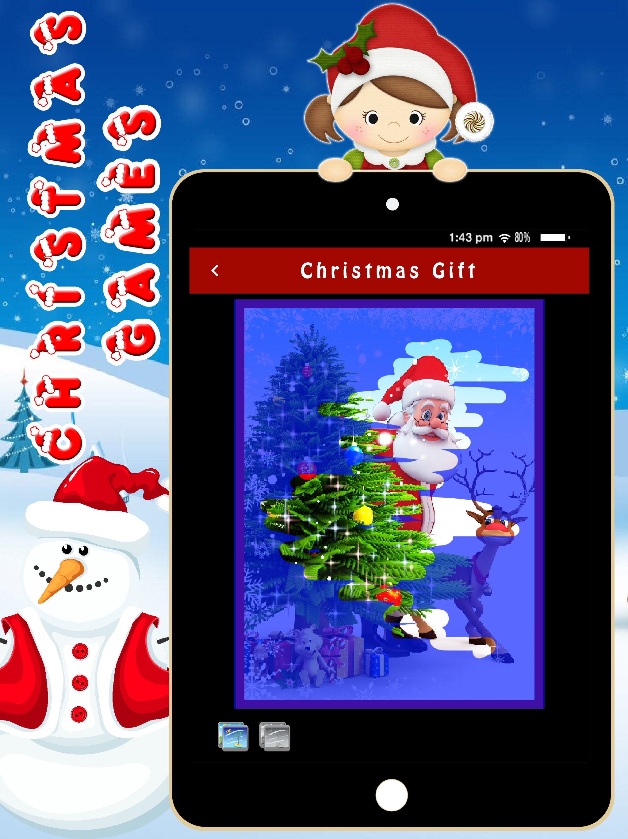 Kids santa Game - Christmas Party for Toddler