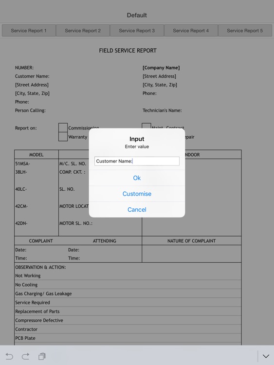AC Service Sheet screenshot-3